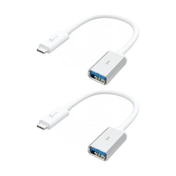 2PK J5Create USB-C To USB-A Data Transfer 5Gbps & Charging Adapter 1.5A