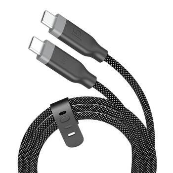 J5Create PD USB-C 3-in-1 Fast Data Transfer & Charging Cable Braided 1.2m