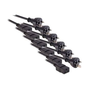 6PK Doss 1M 15Amp Iec-C19 Power Lead Rack Mount Cord IEC-C19 Australian 1m Cable