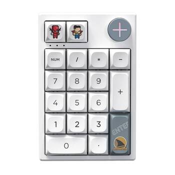 Darmoshark K3 Pro Trio-Mode Mechanical Numeric RGB Gaming Keypad 1.5M White