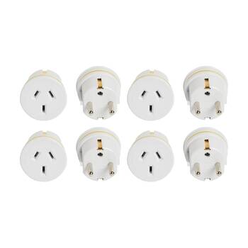 4PK Korjo AUS To Europe Travel Adaptor For Australia 240V PlugFit21