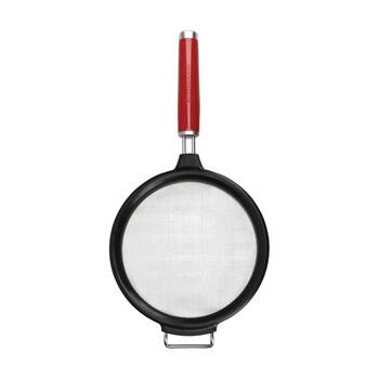 KitchenAid Stainless Steel Cooking Mesh Sieve Empire Red 36.5x17.5x6cm