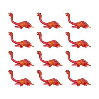 12x Keycraft Sandimals Dinosaur Colourful Shimmering Fabric Plush Toy Assorted