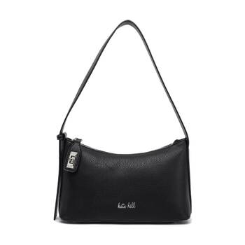 Kate Hill Women's Paige Pebble Vegan Leather Zip Closure Shoulder Bag