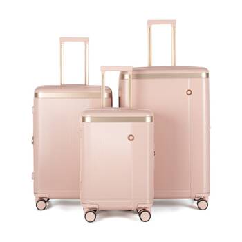 3pc Kate Hill Phoenix Luggage Set Hard Case TSA Lock Travel Pink