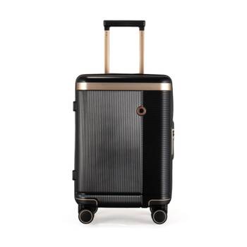 Kate Hill Phoenix Small Luggage Hard Case TSA Lock Travel Black 44L