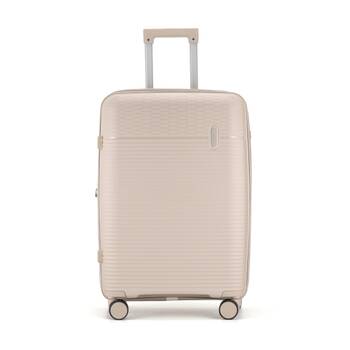 Kate Hill Brooklyn Medium Hard Case Luggage TSA Lock Travel Beige 74L