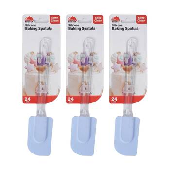 3PK Culinary Kitchen Silicone Baking Spatula Cooking Utensil 24cm Assorted
