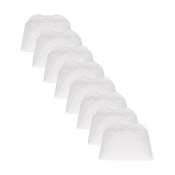 8PK Culinary Kitchen Umbrella Mesh Cover Food Protector Lid 60cm Clear