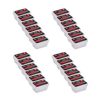 24x 5pc Braz Reusable Rectangular Food Storage Containers W/ Lids 750ml Clear