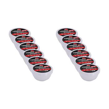 12x 4pc Braz Reusable Noodles Food Storage Containers W/ Lids 1050ml Clear