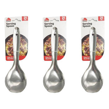 3PK Culinary Kitchen Stainless Steel Rice Serving Spoon Cooking Utensil 21cm