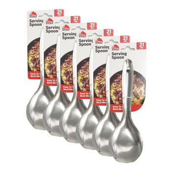 6PK Culinary Kitchen Stainless Steel Rice Serving Spoon Cooking Utensil 21cm