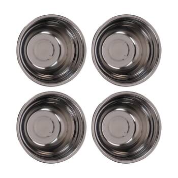 4PK Braz Stainless Steel Kitchen Prep Mixing Bowl Serving Serveware 30cm Silver
