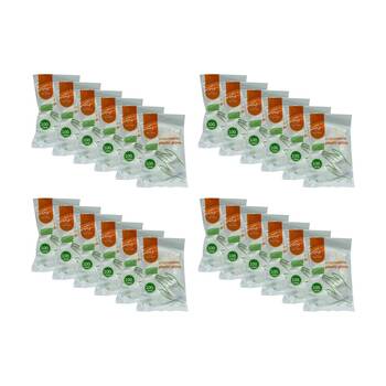 24x 100pc Braz Disposable Non Slip Cleaning Gloves White/Grey