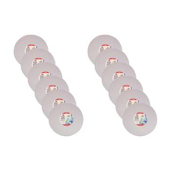 12x 2pc Culinary Kitchen Round Presentation Base Cake Boards 25x0.3cm White