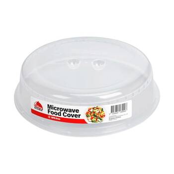Culinary Kitchen Plastic Vented Microwave Food Cover Lid 27cm Clear