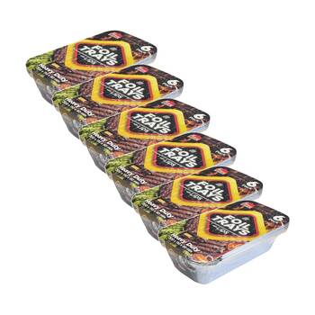 6x 6pc Braz Aluminium Foil Disposable Rectangle Trays W/ Lids 20x11x5cm Silver