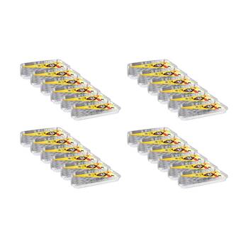 24x 4pc Braz Aluminium Foil Disposable Grill Trays 34x23x2cm Silver