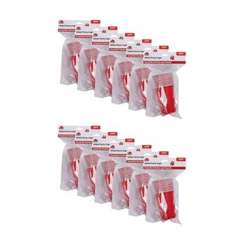 12x 12pc Culinary Kitchen Reusable Party Cups Value Set 450ml Red