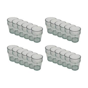 24PK Braz Recycled Look Drinking Glass Cup Drinkware 400ml Clear