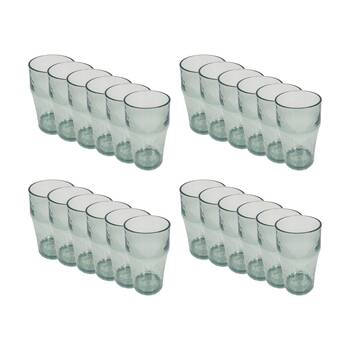 24PK Braz Recycled Look Drinking Glass Cup Drinkware 550ml Clear
