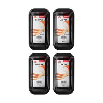 4PK Culinary Kitchen Non-Stick Rectangular Bread Baking Loaf Pan Tray 25x13cm