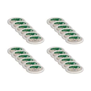 24x 10pc Braz Earth Friendly Disposable Round Plates Tableware Serveware 17cm