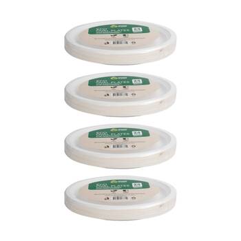 4x 4pc Braz Earth Friendly Disposable Oval Plates Tableware Serveware 30cm