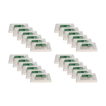 24x 10pc Braz Earth Friendly Disposable Square Plates Tableware Serveware 16cm