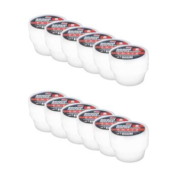 12x 8pc Braz Reusable Round Food Storage Containers W/ Lids 300ml Clear