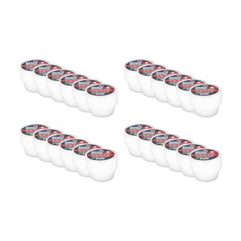 24x 8pc Braz Reusable Round Food Storage Containers W/ Lids 300ml Clear