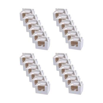 24x Braz Cardboard Cupcake Storage Box W/ Clear Window & Handle 16x16x11cm White