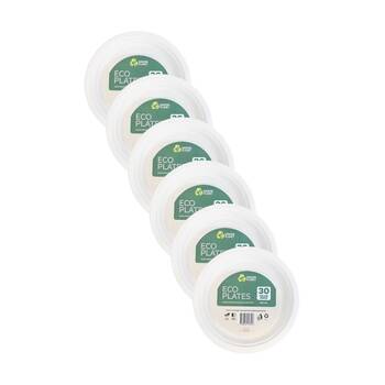 6x 30pc Braz Earth Friendly Disposable Plates Tableware Serveware 26cm