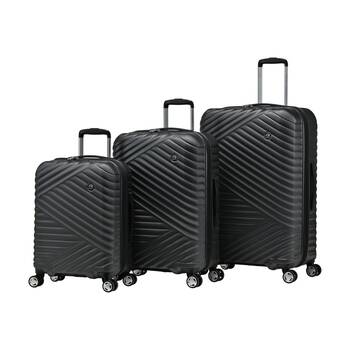 3pc Eminent Kimono Suitcases?Set Hard Shell Travel Luggage Graphite