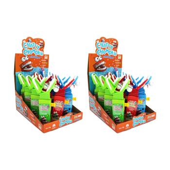 24PK Kidsmania Chatty Chomper Toy W/ Fruit Flavoured Lollipop 17g Assorted