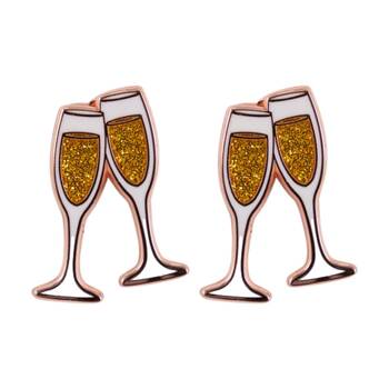 2PK Splosh Let's Celebrate Keepsake Pin 3y+ White Gold 3x1x2.5cm