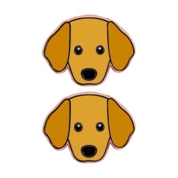 2PK Splosh Golden Retriever Keepsake Pin Enamel 3y+ Rose Gold 3x1x2.5cm