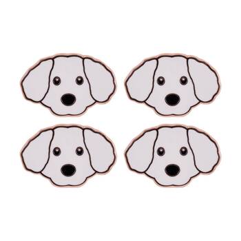 4PK Splosh Maltese Keepsake Pin Enamel 3y+ Rose Gold White 3x1x2.5cm