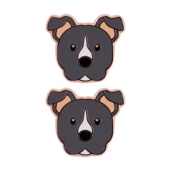 2PK Splosh Staffy Keepsake Pin Enamel 3y+ Rose Gold Grey White 3x1x2.5cm