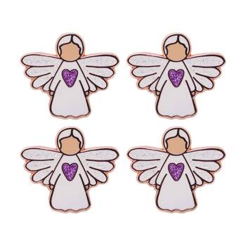 4PK Splosh Angel Of Prayer Keepsake Pin Enamel 3y+ Rose Gold 3x3x0.5cm