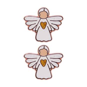 2PK Splosh Angel Of Friendship Keepsake Pin Enamel 3y+ Rose Gold 3x3x0.5cm