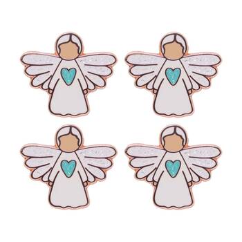 4PK Splosh Angel Of Hope Keepsake Pin Enamel Kids 3y+ Rose Gold 3x3x0.5cm