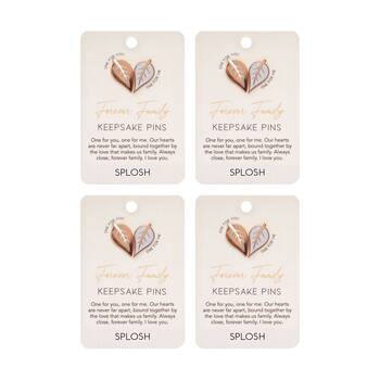 4x 2pc Splosh Forever Connected Family Keepsake Pin Set Rose Gold
