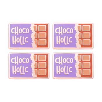 4x 2pc Splosh Chocolate Lover Keepsake Pin Enamel Rose Gold Purple
