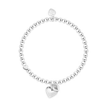 Life Charms Just Because Daughter Stretch Bracelet Silver 17.5cm
