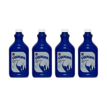 4PK Educational Colours Liquicryl Junior Student Acrylic Paint Warm Blue 2L