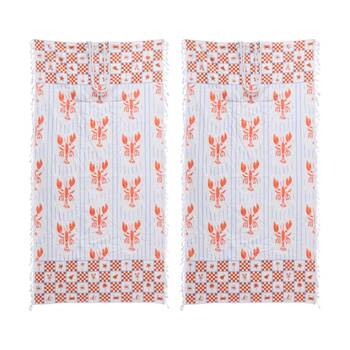 2PK LVD 2-in-1 Kids Lobster Microfibre Towel & Tote Bag 70x140cm