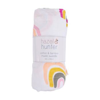 LVD Cotton/Bamboo Muslin Children/Baby Wrap Rainbow 110x110cm