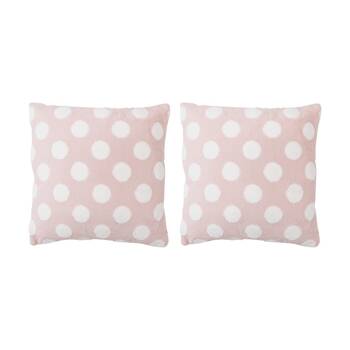 2PK LVD Spottie Pink Spots/Dots Decorative Home/Living Decor Cushion 43x43cm